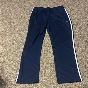 Baleaf Navy Joggers with White Stripes